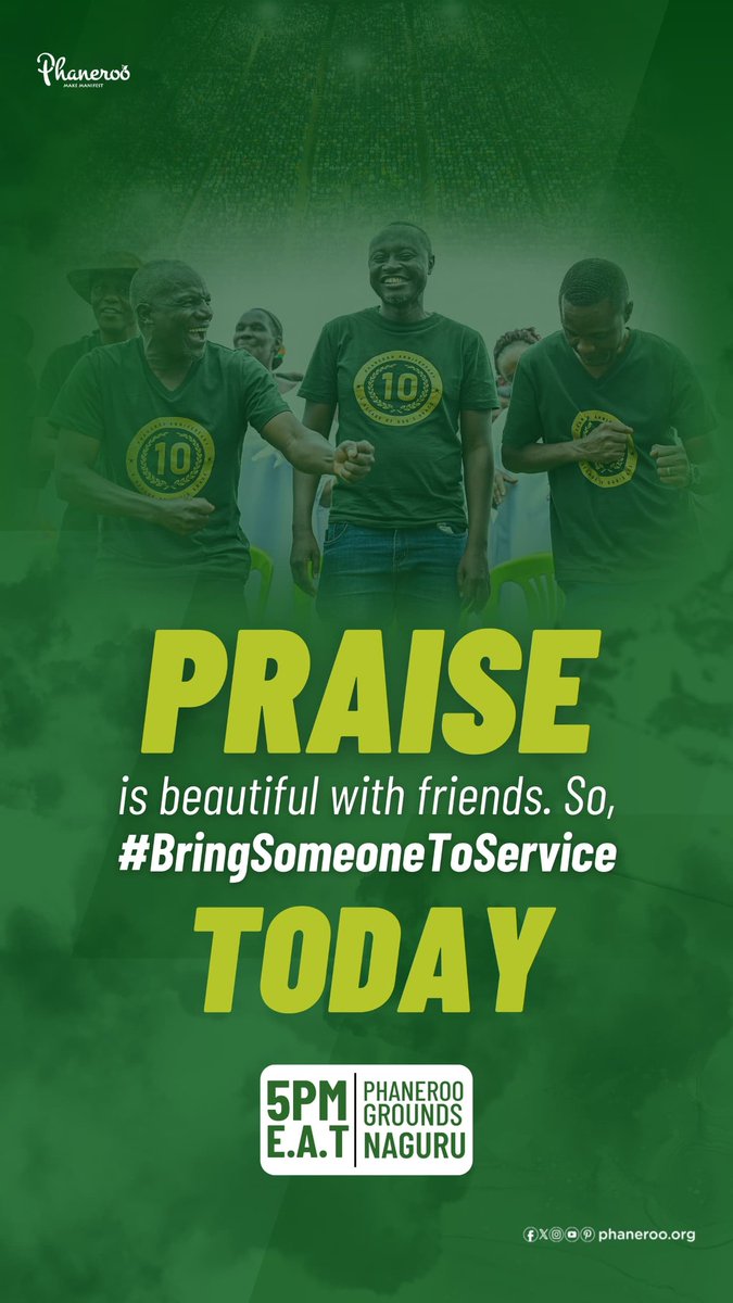 mubezi_clinton's tweet photo. Phaneroo Day
#BringSomeoneToService https://t.co/MpH2ZiDSZ9