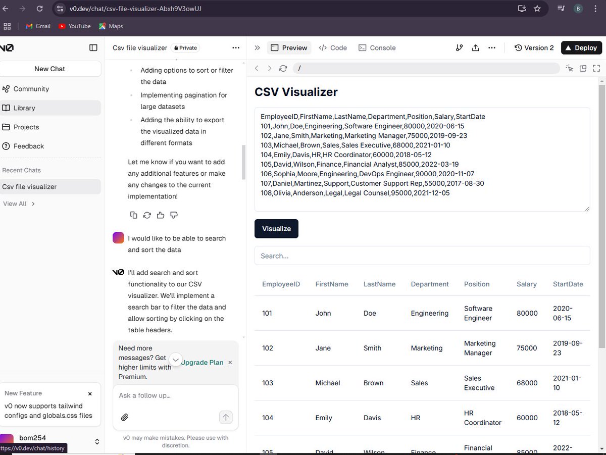 bom43456's tweet image. 🚀 Build UIs in seconds with AI!

🔹 V0.dev generates React components instantly—just describe your UI &amp;amp; let AI handle it! 🎨💻

Speed up development &amp;amp; focus on what matters! Who’s tried it? ⬇️

#V0dev #AI #React #WebDev #DevTools #ALX_AiSK #ALX