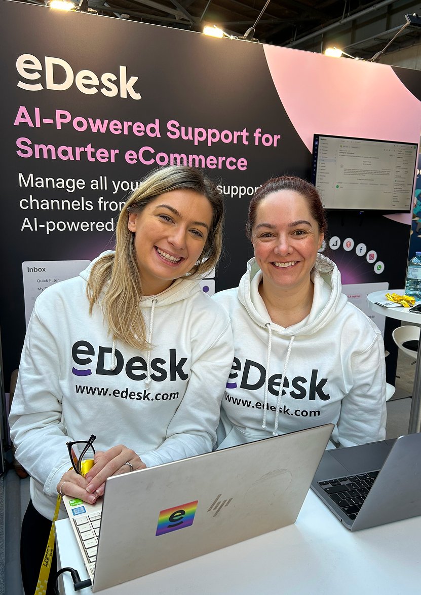 Day 1 was a blast! 🚀 Back at Booth D5.6 for Day 2—come see how eDesk helps eCommerce brands grow! 📈 <a href="/ecommerceberlin/">E-commerce Berlin Expo | 17-18 Feb 2026</a> #eDesk #Day2 #ecommexpo #CustomerSupport