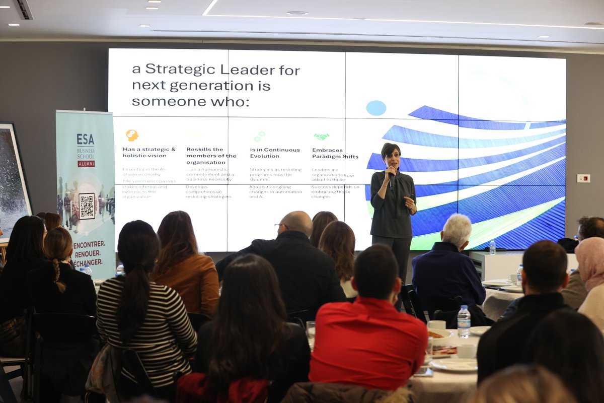 📸 Back in photos from our Breakfast Conference with Maria Koutsovoulou on The Evolution of Leadership: Strategies for the Next Generation, held on February 13.

#ESAAlumni #ESABusinessSchoolAlumni