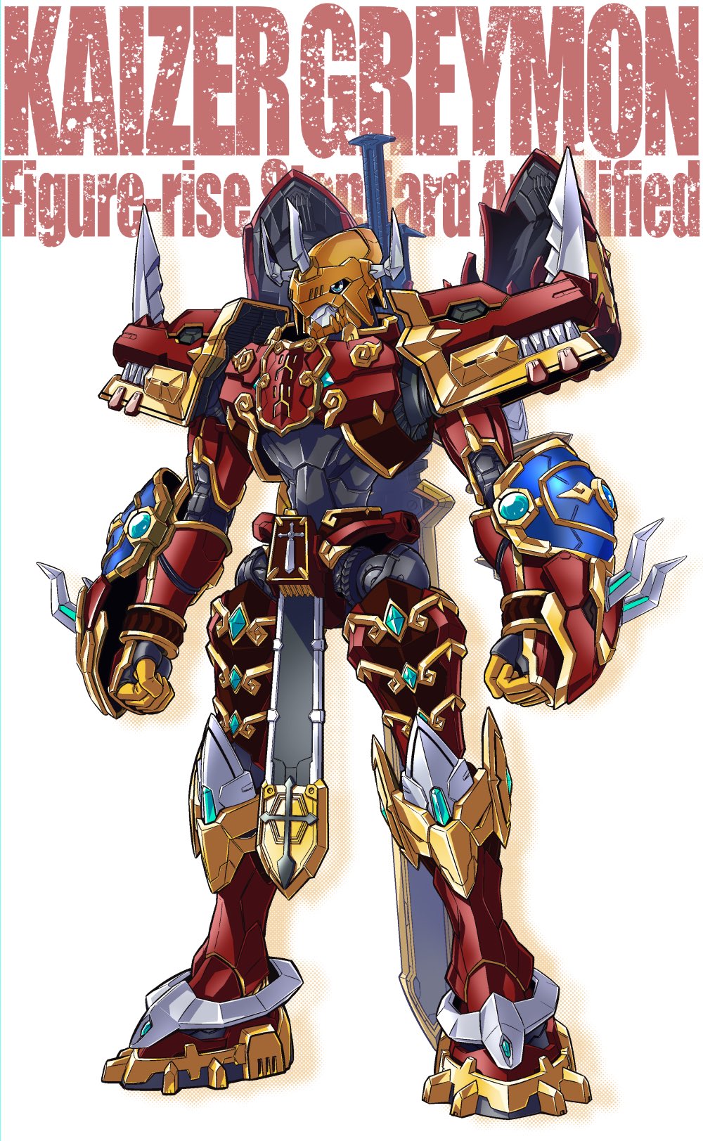 バンダイ　カイゼルグレイモン　金塗装 バンダイ カイゼルグレイモン 金塗装 Figure-rise Standard Amplified