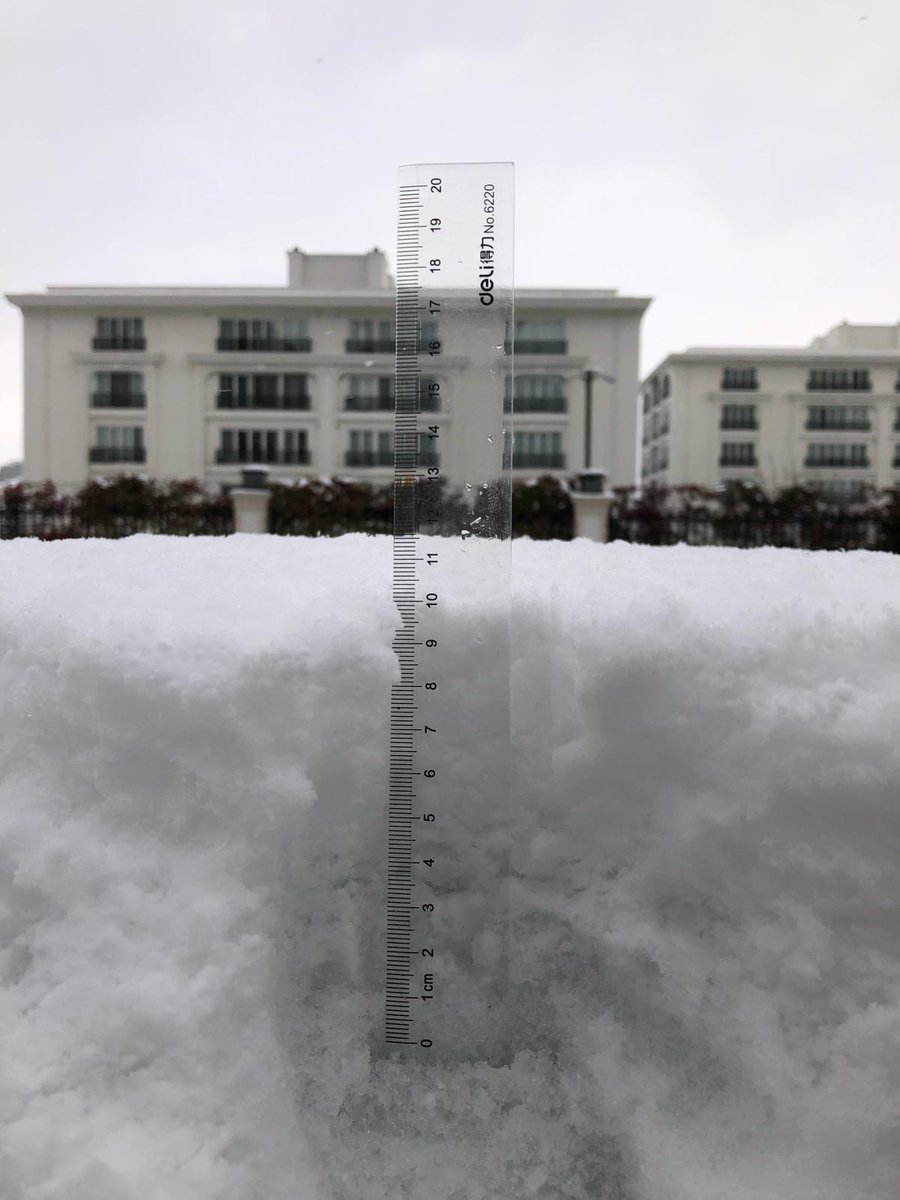 Başakşehir şimdiden 5-10 cm ❄️ Sisteme iyi başladık