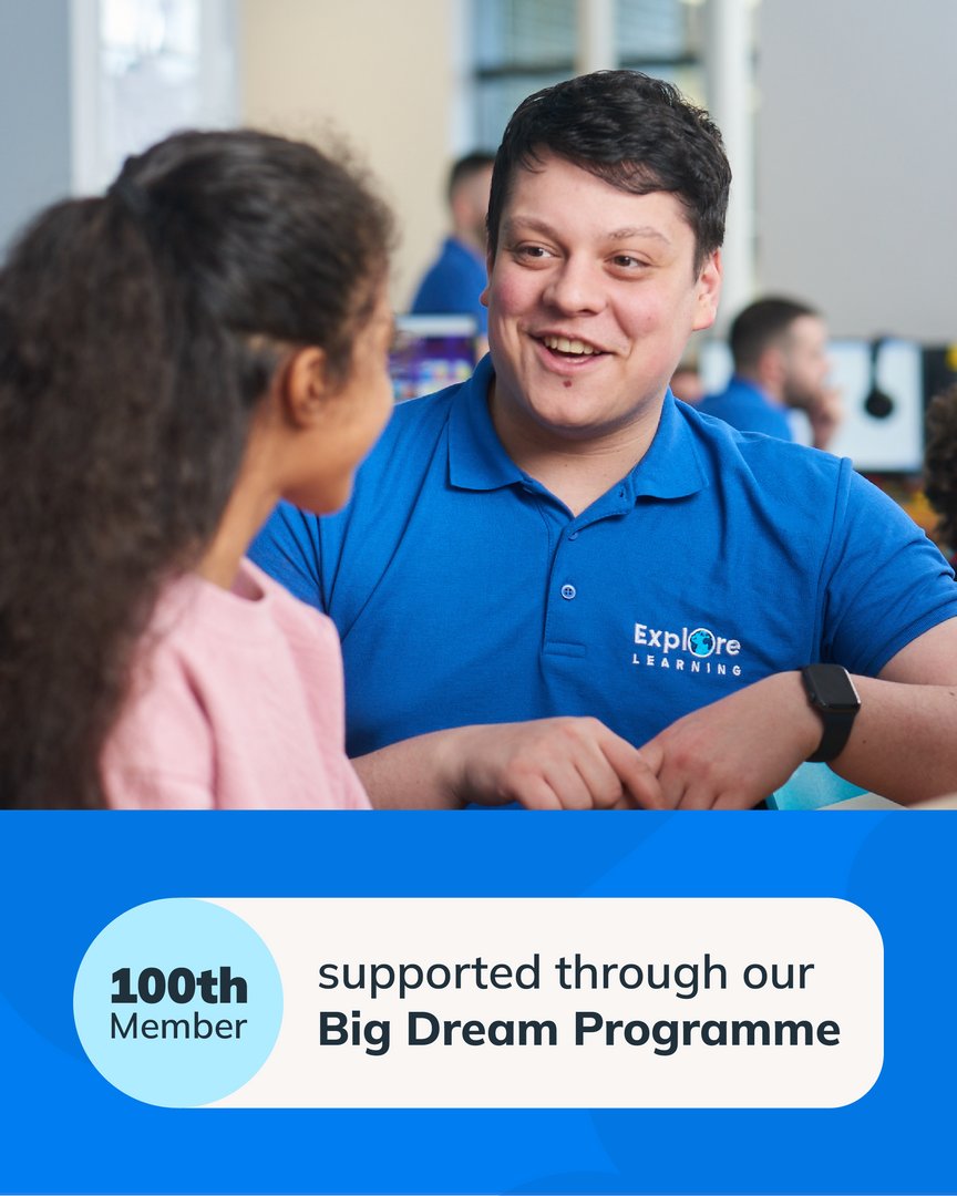 We’re celebrating 100 referrals to the Big Dream Programme with Buttle UK! Supporting vulnerable children with fully subsidised Explore Learning memberships. 🌍
Read more: explorelearning.co.uk/news/100th-ref…