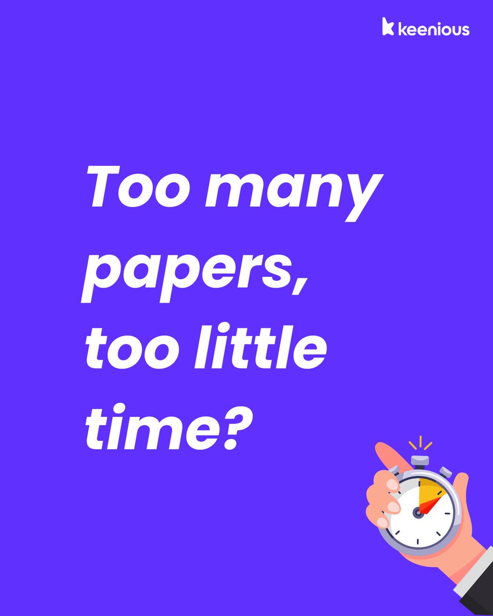 keenious's tweet photo. 🚀 Research is growing exponentially—how do you keep up? Don’t let valuable insights slip away! 🔍 Discover what you’ve been missing with @keenious. #AcademicResearch #StayAhead #AItool #AIinAcademia https://t.co/L4kyjux2R3