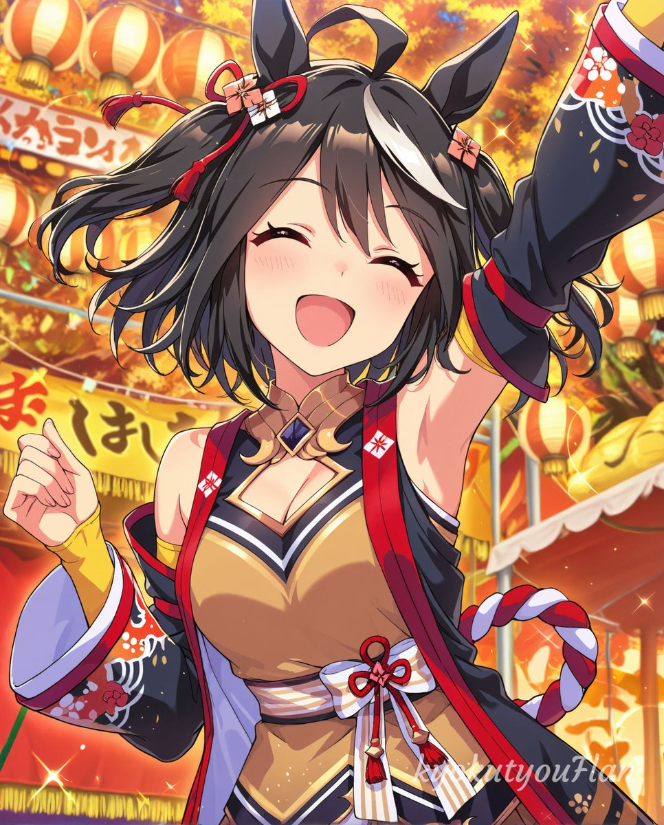 トレーナーさーん！こっち！こっちでお祭りやってますよ！ #ウマ娘