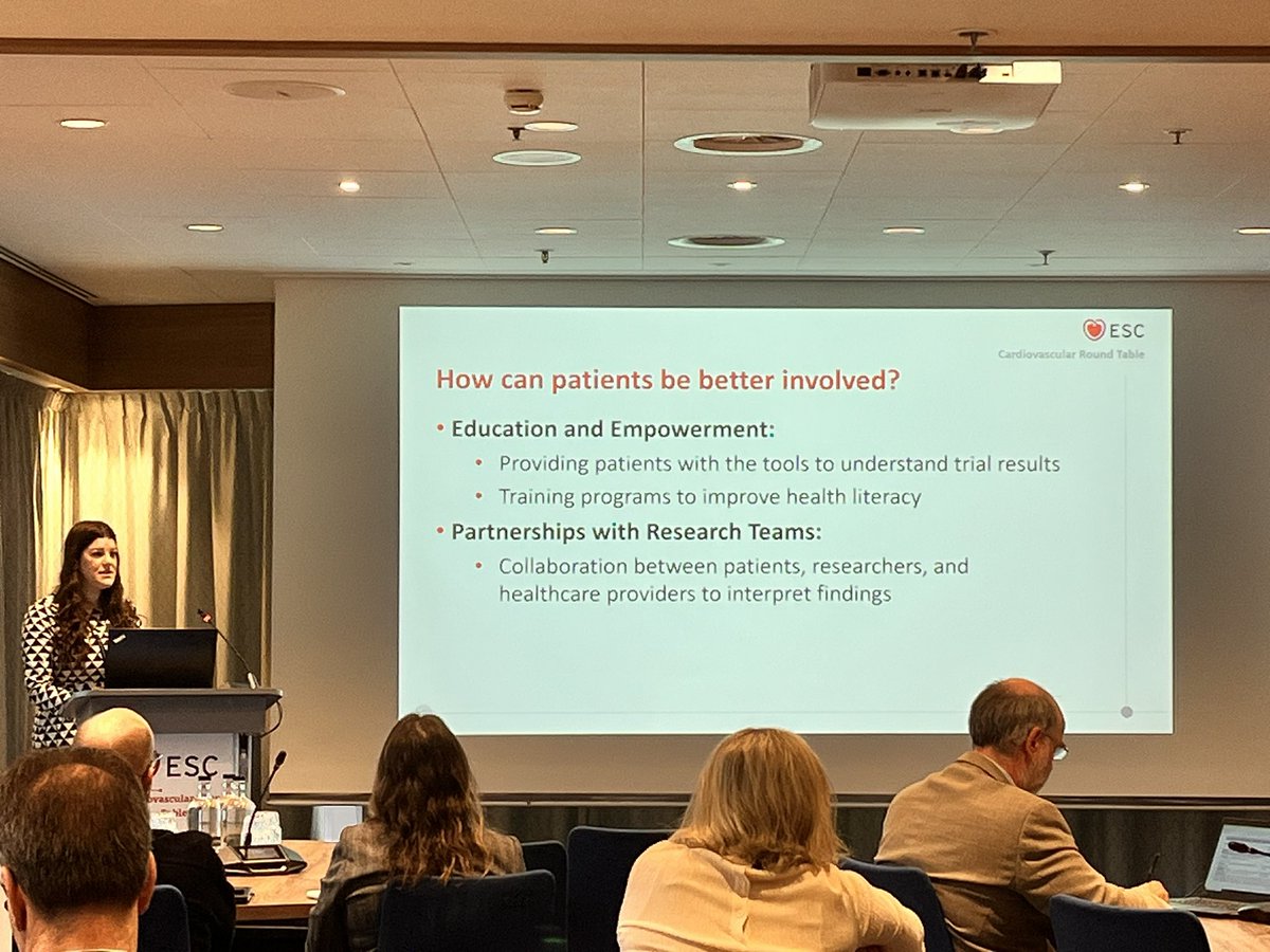 escardio's tweet image. The second day of the #ESCardioCRT meeting, focusing on unmet medical needs, patient-benefit risk, and patient-reported outcomes, is underway. 

Engaging discussions are centered on the patients&apos; role in the appraisal of clinical trial results and their involvement in the…