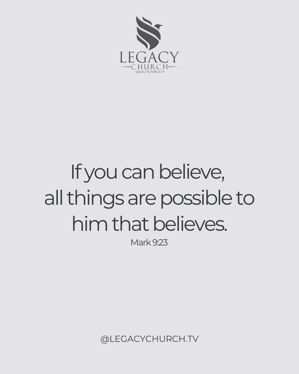 LegacyChurchInt's tweet image. “With God all things are possible.”
