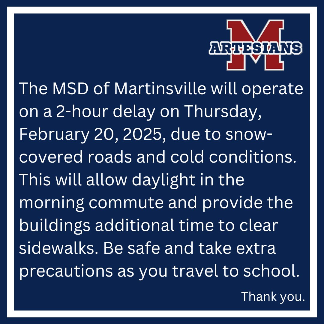 MSD of Martinsville tweet media