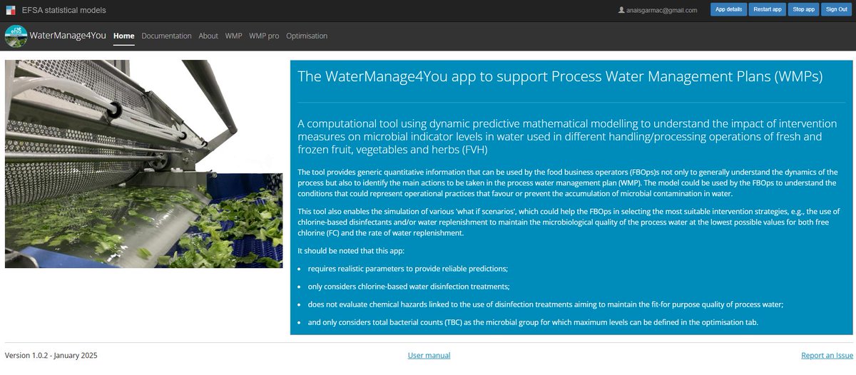 consaem's tweet photo. 💧 #WaterManage4You es la nueva herramienta gratuita de la EFSA para gestionar la calidad del agua en la industria alimentaria  utilizada para lavado y procesado de frutas, verduras y hierbas aromáticas, tanto frescas como congeladas.

Registro gratuito 👇
https://t.co/ob9pWfS3Bx https://t.co/CXKwxU6H6S