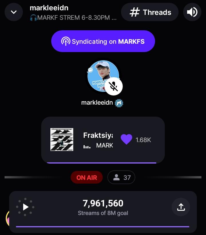 MARKLEE_IDN's tweet photo. [🎧 MARKFS STATIONHEAD]      

Markfs! @MARKLEE_IDN is live at @STATIONHEAD now 🩵

• https://t.co/BfeVB6rpJq
• https://t.co/U0DbkofymG     

A million different stars but you're the one ✨

#MARKFSTREAM #MARK_200
#마크 #NCT마크 #MARK #マーク https://t.co/5FpYPzkO98