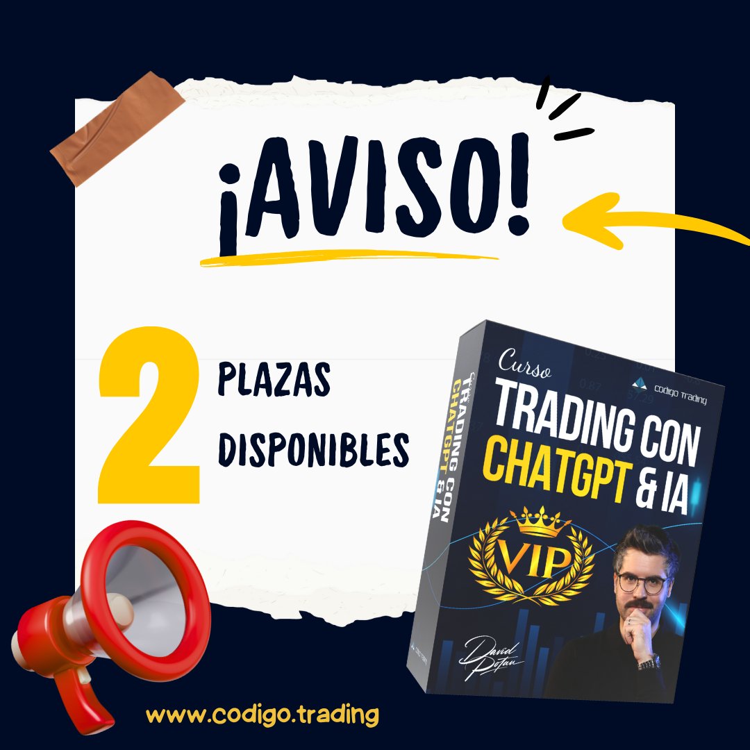 CodigoTrading's tweet photo. 🚀 Esto no pasa todos los días…
👉 Reserva tu acceso VIP aquí: https://t.co/OYvWdVoDYj
#TradingConIA #TradingAutomático #BotsDeTrading #TradingConChatGPT #IAenTrading
⚠️Advertencia: El trading conlleva alto riesgo de pérdida de capital. La información es solo informativa. https://t.co/ItTbeGH3OM