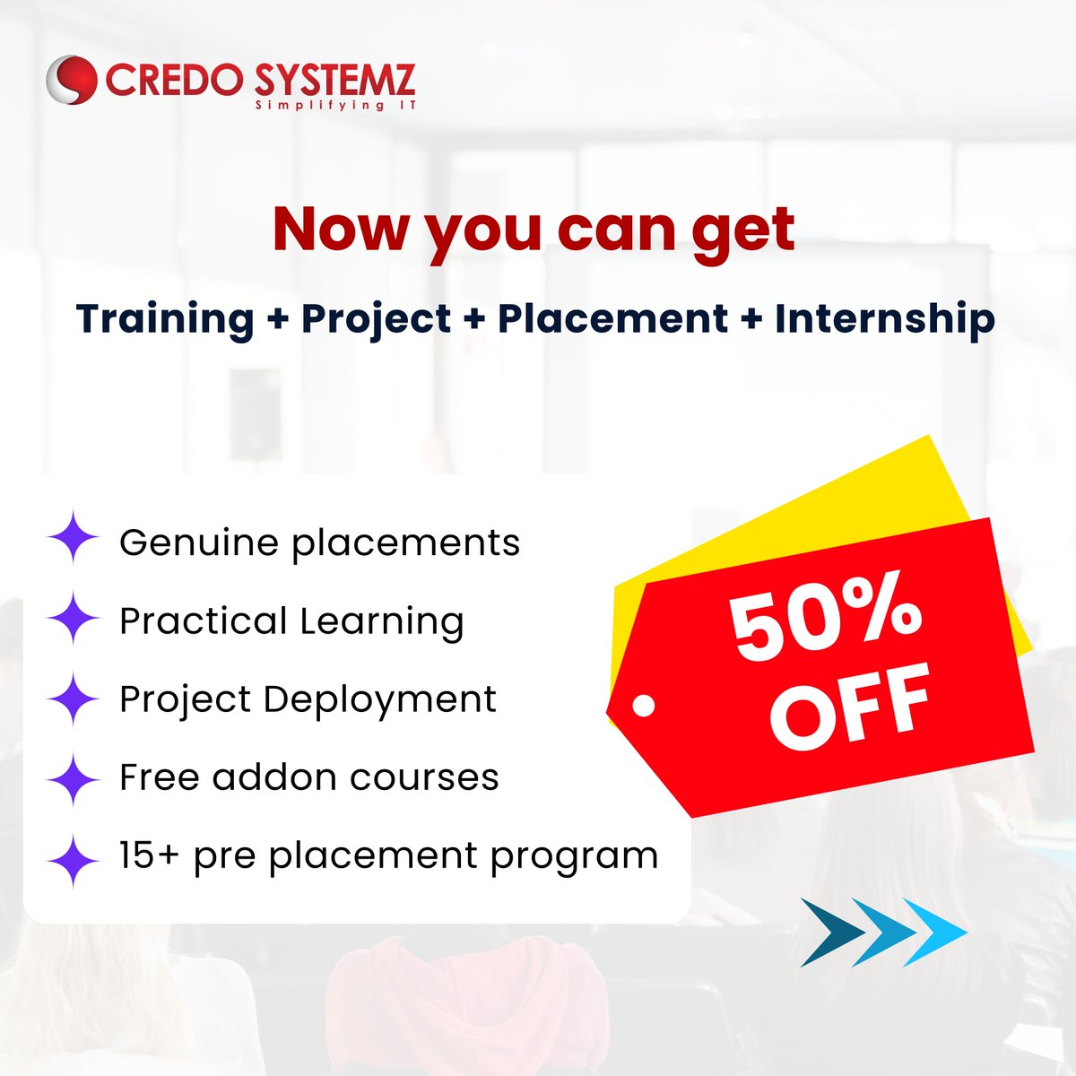 credosystemz's tweet photo. Fresh Graduate? Get Ready for Your Dream Job!
#Placement #Jobguarantee #FresherCourses #Trendingcourses #Fullstack
#UpskillWithCredoSystemz #Programming #CredoSystemz #Training #Madurai #Trichy #Tirunelveli #Coimbatore #Chennai #UAE #USA https://t.co/TN8NlVEQHw