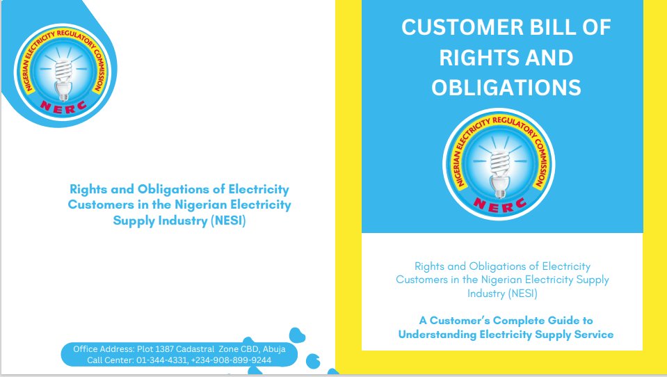 PHEDconnect's tweet image. CUSTOMER BILL OF RIGHTS AND OBLIGATIONS  #KnowYourRights #NERC #PHED