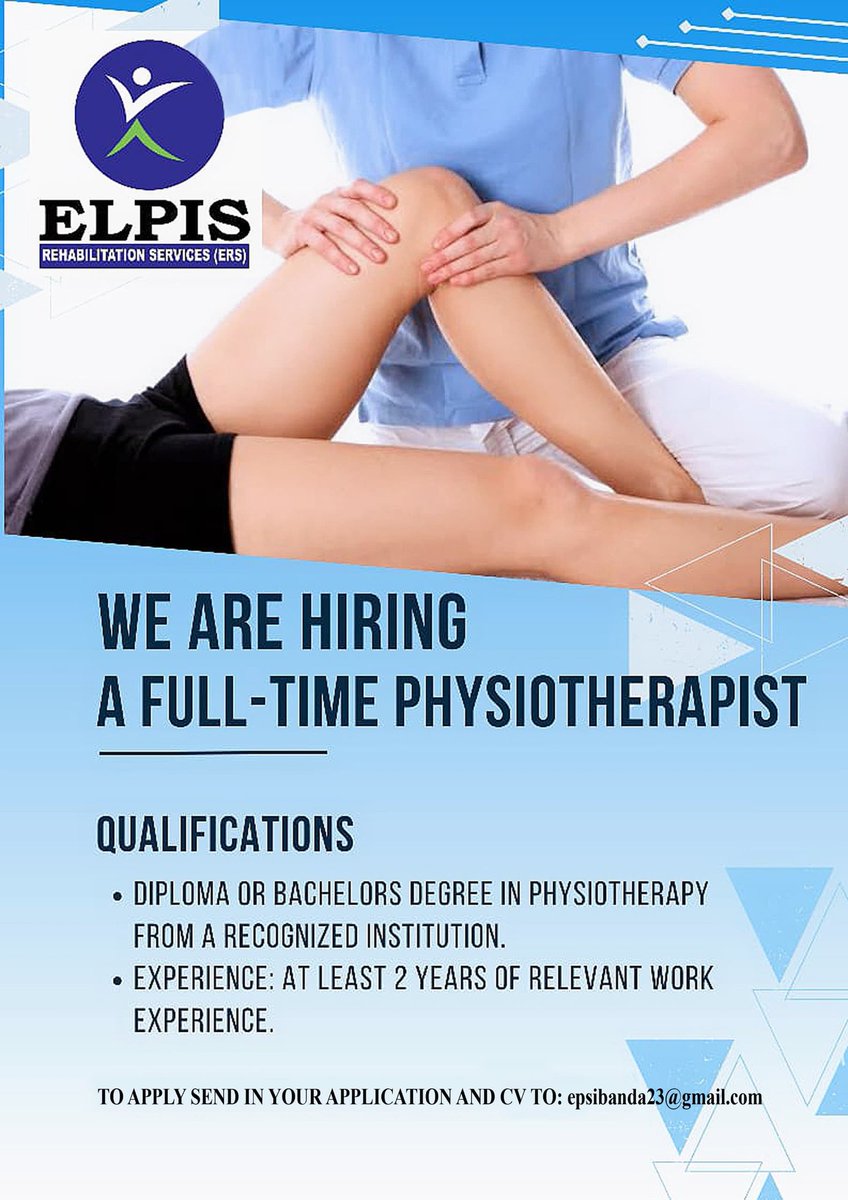 ELPIS REHABILITATION SERVICES (ERS) (@elpisrehab) on Twitter photo We are Hiring a Qualified Physiotherapist. Kindly share with a friend.
<a href="/laurakanushu2/">Laura Kanushu</a>
<a href="/AnitahAmong/">Anita Annet Among</a>
<a href="/Ugphysiotherapy/">Uganda Association Of Physiotherapy</a>
<a href="/MinofHealthUG/">Ministry of Health- Uganda</a>
<a href="/kmusago/">Kakooza Isaac.M, PT | Wellness & Mobility</a>
<a href="/MwajumahN/">Mwajumah Nakaziba</a>
<a href="/Insorthotics/">INS ORTHOTICS LTD</a>
<a href="/SophieKaserege2/">Sophie Kaseregenyi</a> We are Hiring a Qualified Physiotherapist. Kindly share with a friend.
<a href="/laurakanushu2/">Laura Kanushu</a>
<a href="/AnitahAmong/">Anita Annet Among</a>
<a href="/Ugphysiotherapy/">Uganda Association Of Physiotherapy</a>
<a href="/MinofHealthUG/">Ministry of Health- Uganda</a>
<a href="/kmusago/">Kakooza Isaac.M, PT | Wellness & Mobility</a>
<a href="/MwajumahN/">Mwajumah Nakaziba</a>
<a href="/Insorthotics/">INS ORTHOTICS LTD</a>
<a href="/SophieKaserege2/">Sophie Kaseregenyi</a>