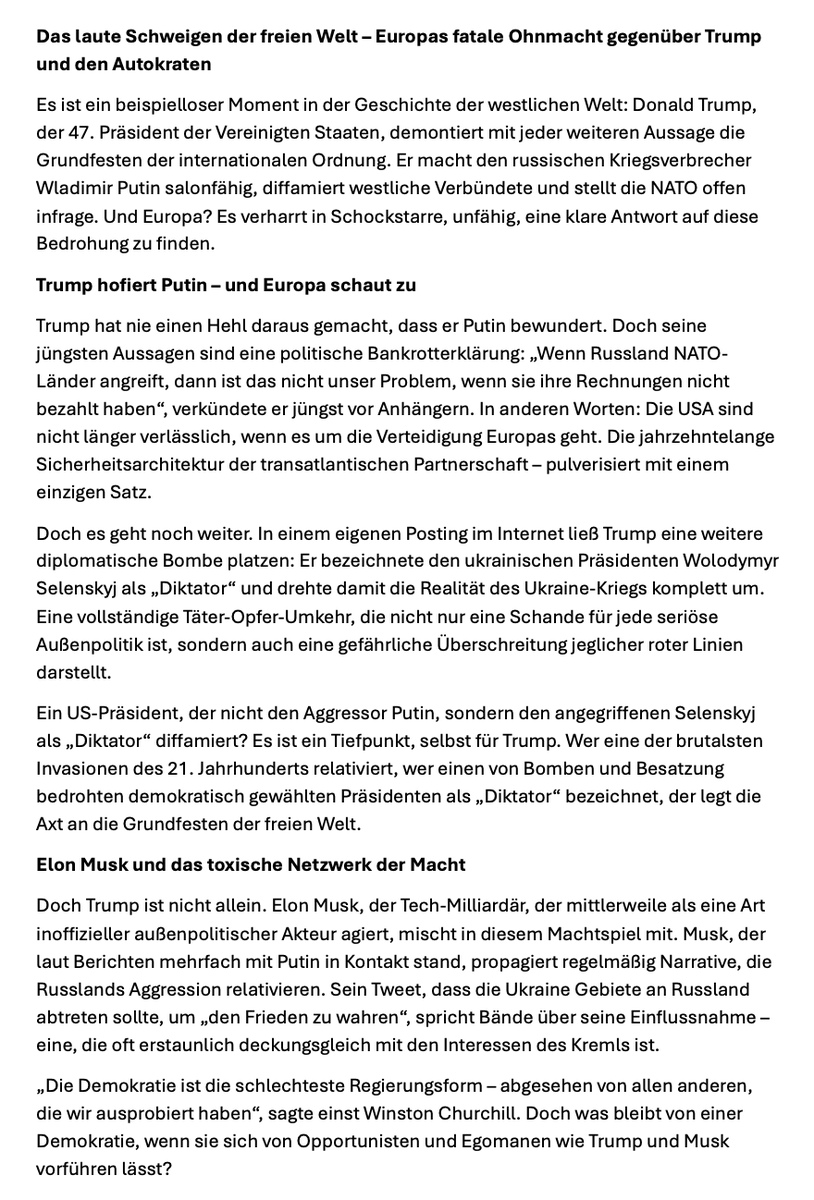 PascalPletsch's tweet image. Aus aktuellem Anlass: Das laute Schweigen der freien Welt -  Ein Kommentar