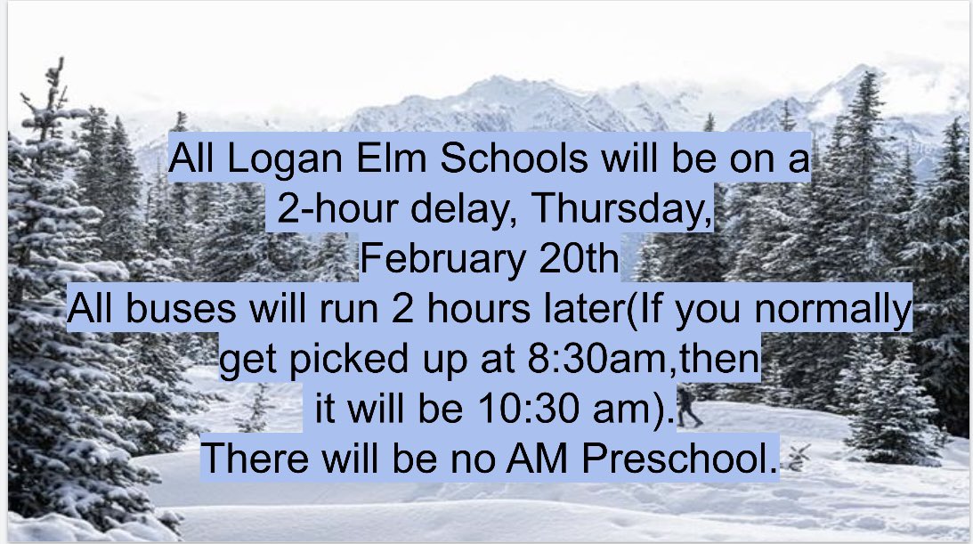 We will continue to monitor the road conditions over the next two hours.