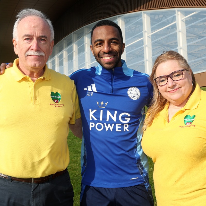 LCFC's tweet photo. Ricky is our ambassador for our @Heartwize fixture in #LEIBRE 👏