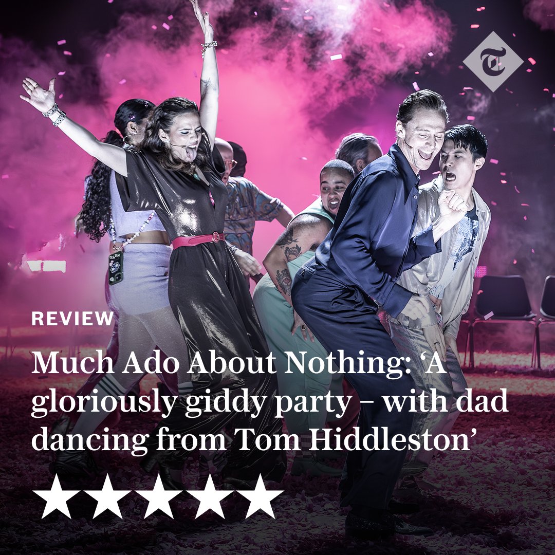 Telegraph Theatre (@teletheatre) on Twitter photo 🎭 "Tom Hiddleston and Hayley Atwell are a hoot, gamely surrendering to the spirit of Jamie Lloyd’s bonkers production – pink confetti and all," writes <a href="/domcavendish/">Dominic Cavendish</a>.
Read the full review of Much Ado About Nothing here 👇
telegraph.co.uk/theatre/what-t… 🎭 "Tom Hiddleston and Hayley Atwell are a hoot, gamely surrendering to the spirit of Jamie Lloyd’s bonkers production – pink confetti and all," writes <a href="/domcavendish/">Dominic Cavendish</a>.
Read the full review of Much Ado About Nothing here 👇
telegraph.co.uk/theatre/what-t…