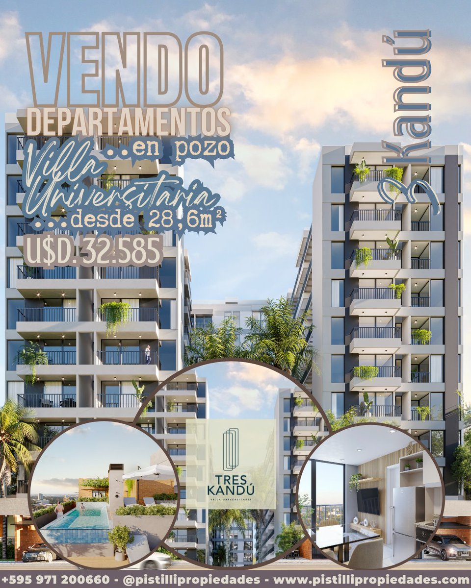 Pistilli Propiedades - VENDO DEPARTAMENTOS EN POZO VILLA UNIVERSITARIA FERNANDO DE LA MORA, City Fernando de la Mora ZN pistillipropiedades.com/property/172