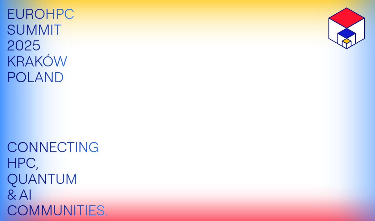 EuroCC_Bulgaria (@eurocc_bulgaria) on Twitter photo The #EuroHPC Summit 2025 will bring together relevant European supercomputing stakeholders as well as decision makers, allowing them to share the latest technological developments.
🗓 18-20 March 2025
🌐eurohpcsummit.eu/programme
🌐 eurohpcsummit.eu
<a href="/EuroHPC_JU/">EuroHPC Joint Undertaking</a> The #EuroHPC Summit 2025 will bring together relevant European supercomputing stakeholders as well as decision makers, allowing them to share the latest technological developments.
🗓 18-20 March 2025
🌐eurohpcsummit.eu/programme
🌐 eurohpcsummit.eu
<a href="/EuroHPC_JU/">EuroHPC Joint Undertaking</a>