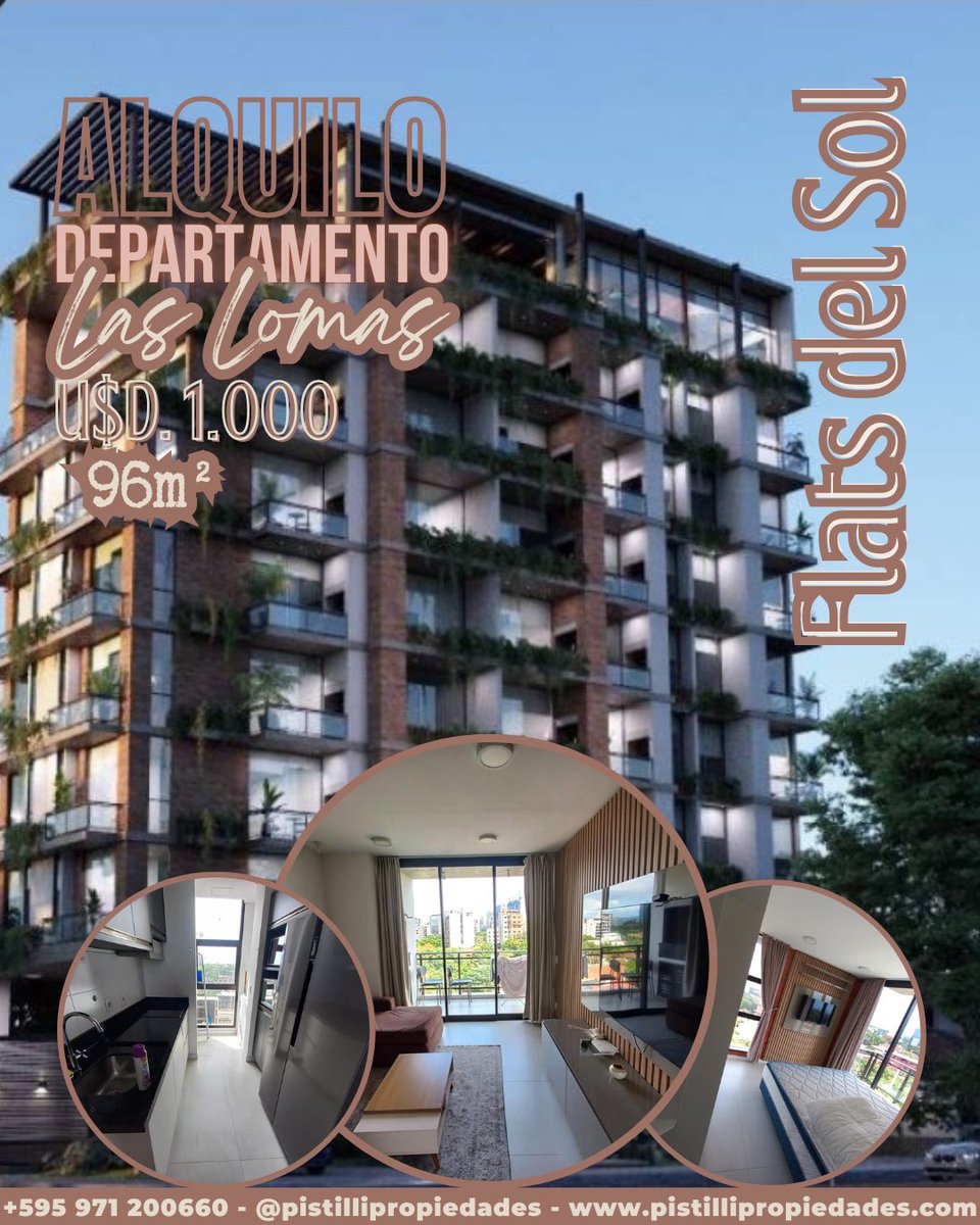 Pistilli Propiedades - ALQUILO/VENDO DEPARTAMENTO 2D BARRIO LAS LOMAS &amp;quot;FLATS DEL SOL&amp;quot;, City Asunción pistillipropiedades.com/property/170