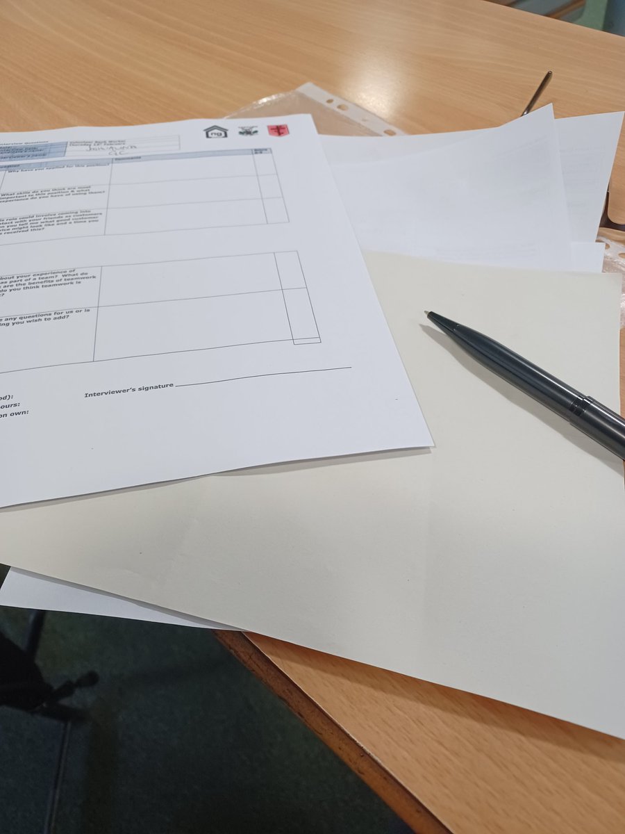 Back up at Keppoch Campus for <a href="/StTeresasPS/">St. Teresa's Primary</a> Bank staff interviews. More great candidates putting themselves forward for a role I the school. 
Great work...