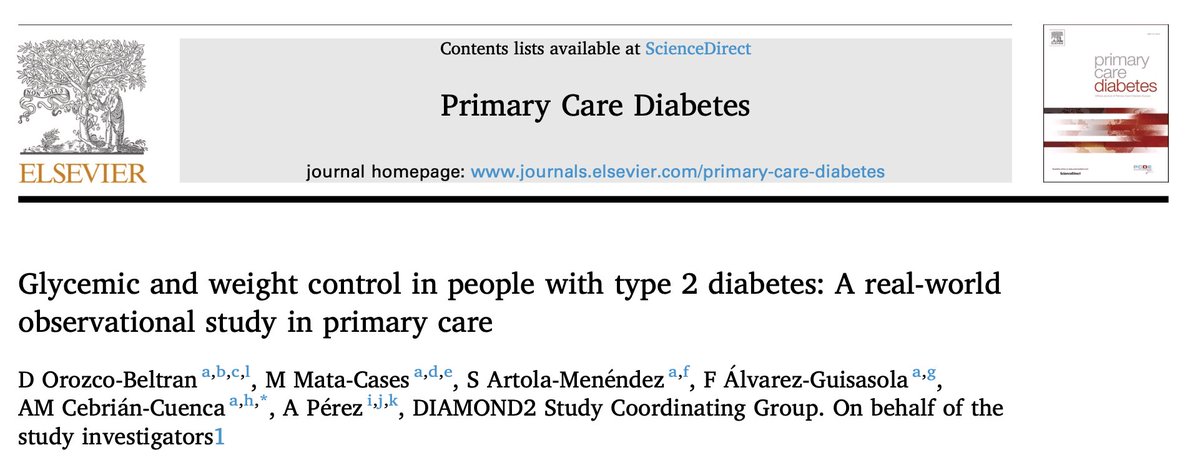 ¿Qué grado de consecución de objetivos de control tienen nuestros pacientes con diabetes tipo 2 (DM2) en España?

‼️Solo 1️⃣ de cada 3️⃣‼️segun estudio #DIAMOND2

 Lo comenta <a href="/DiezEspino/">Javier Diez Espino</a> en el #BlogdeMateu

redgedaps.blogspot.com/2025/02/solo-u…