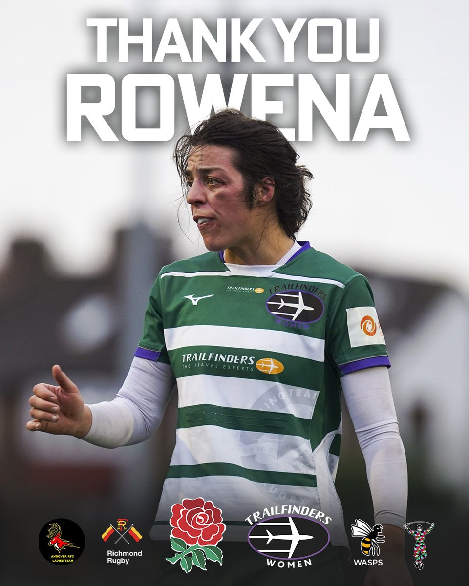 𝐀𝐥𝐥 𝐭𝐡𝐞 𝐛𝐞𝐬𝐭, 𝐑𝐨 💚

✈️ We can confirm that Rowena Burnfield will retire from rugby at the end of the season.

🌹 Her decision marks the conclusion of a remarkable career that has spanned over a decade.

More details 🔗 tinyurl.com/ya5zk3n5

#FollowTheTrail 💚