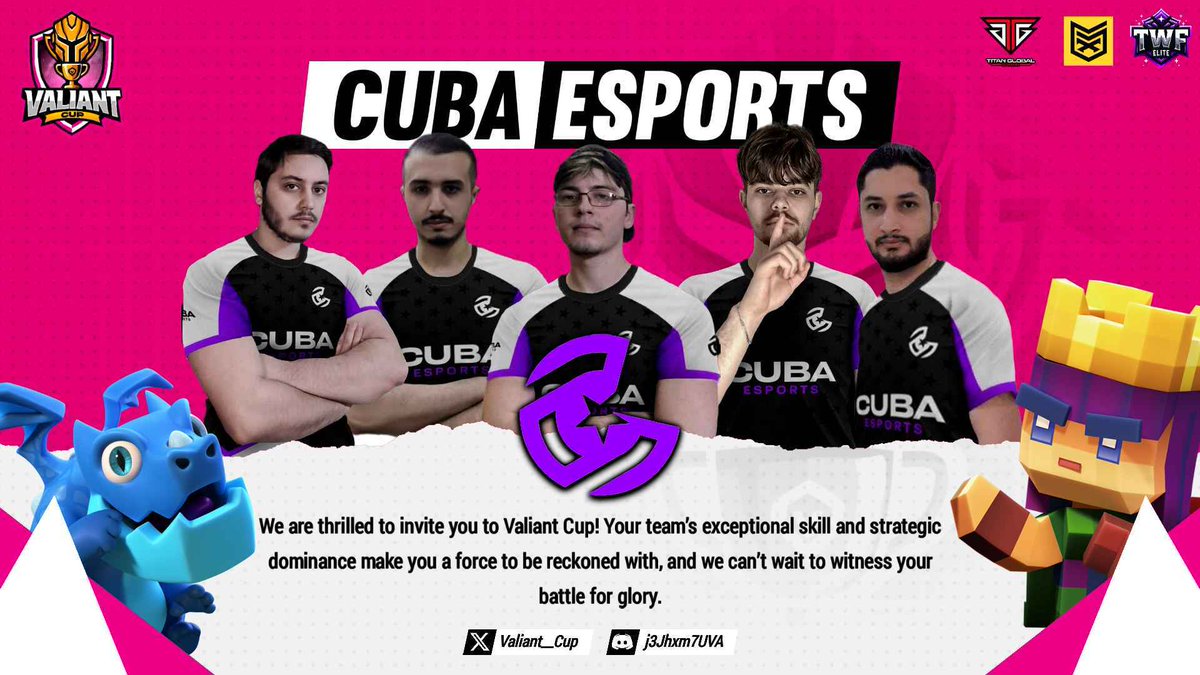 thanks for invite us <a href="/Valiant__Cup/">VALIANT CUP</a> 
we'll do our best <a href="/Cuba_Esports/">Cuba Esports</a> 
can't wait 🔥