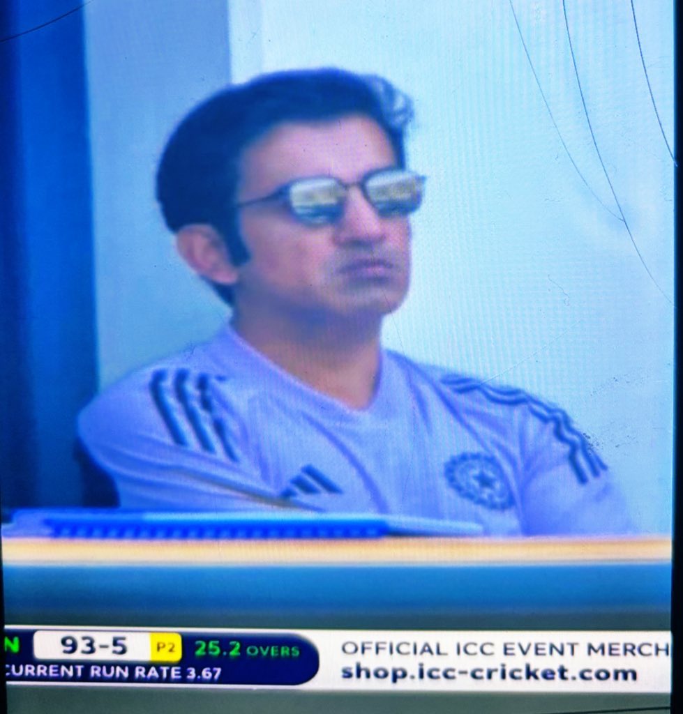 When boys are playing well 😎 #gambhir #IndvsBan