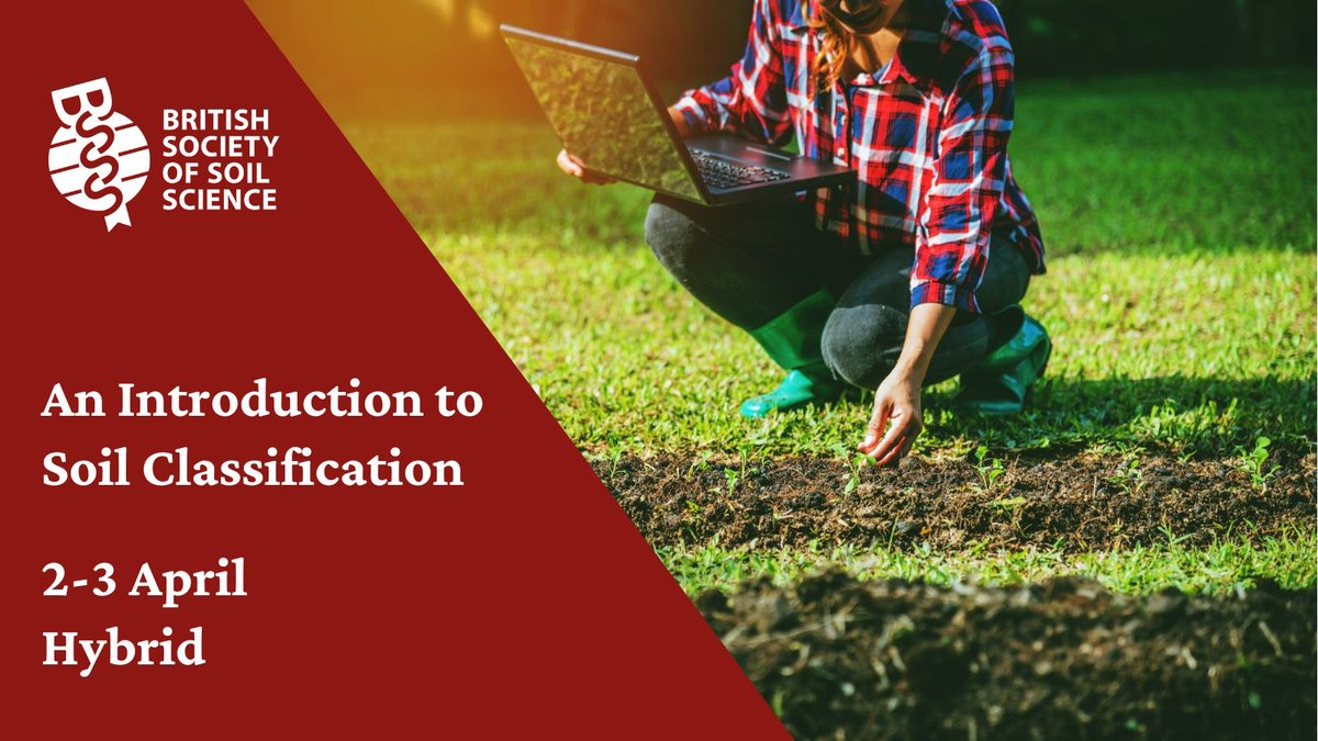 🔜 An Introduction to Soil Classification

Bookings are now open for our soil classification course aimed at those who want to gain a perspective of how field experimental site results fit into the current picture of soil variation at UK &amp; global scales.

ow.ly/T23H50V3n12