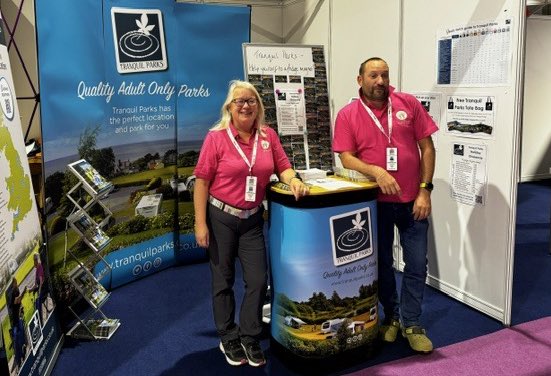 😍 Today you can meet ⭐️Michele &amp; ⭐️Paul, 2 wonderful wardens from <a href="/TheOldOaks/">Camp & Glamp Glastonbury</a> on our stand at the <a href="/CaravanCampShow/">Caravan, Camping & Motorhome Show</a>!

They’d love to see you if you’re at the show. 

Stop by Stand 4028 for some Tranquil Parks info and a special giveaway for you to enter!