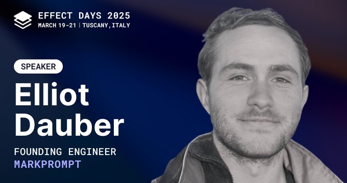 Effect Days speaker banner featuring Elliot Dauber