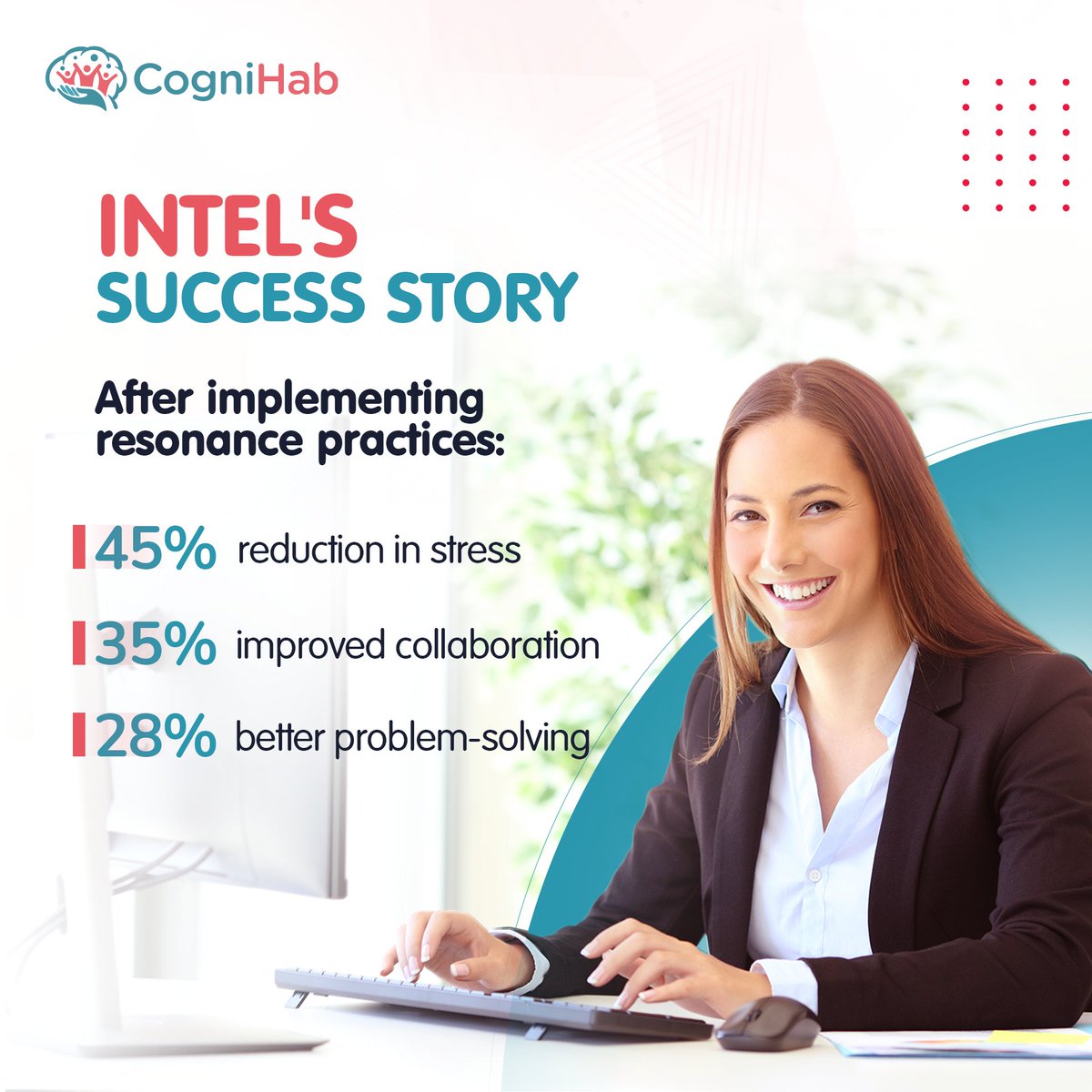Is mental noise holding your team back? 😓 Humming synchronizes brain waves, balances the nervous system, &amp; enhances focus. 🎶 

Intel saw:
45% stress reduction
32% improved collaboration
28% better problem-solving

DM for a resonance experience! 🌊

#WorkplaceWellness #CogniHab