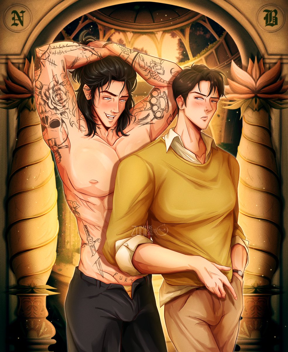 zumifresky's tweet image. &quot;I love him with my sane and insane parts. He’s my lotus flower. My Prince Charming. The love of my life. Mine.&quot; 💛🔥

#log #legacyofgods #godoffury #rinakent #fanart #digitalart #darkromance