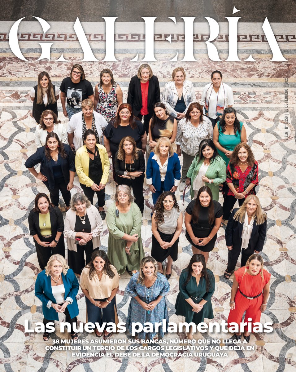 Hoy en nuestra portada, las nuevas parlamentarias. Las mujeres no llegan a constituir un tercio de los cargos legislativos, número que deja en evidencia el debe de la democracia uruguaya. Además, entrevista con César Troncoso, que estrena 'El eternauta' de Netflix junto a Ricardo