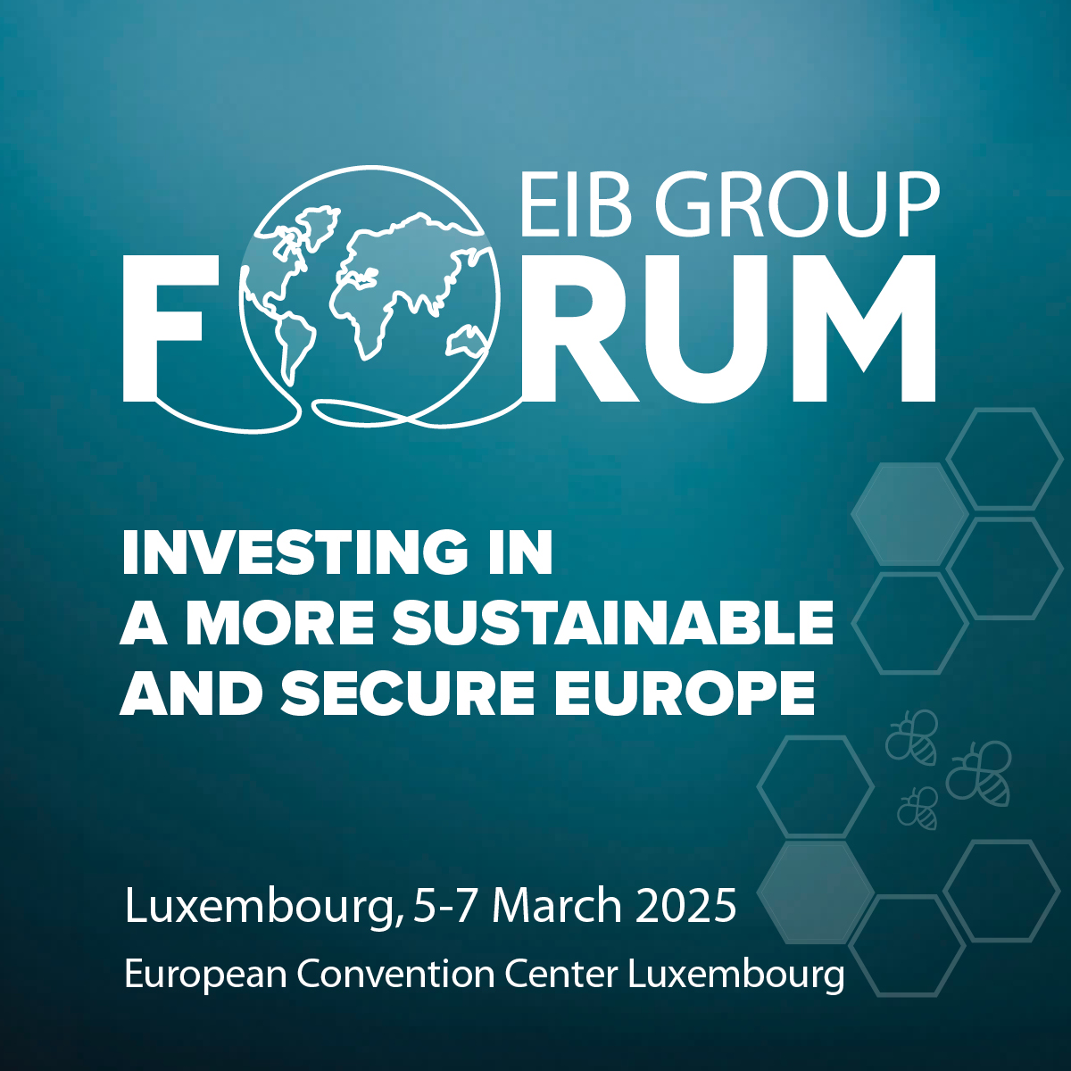 🗓️5-7 March 2025: Join the #EIBforum.

This year's edition focuses on Europe’s investment priorities with:
🔹Insightful keynotes
🔹Expert panels
🔹Special sessions on housing
🔹The 2025 EIB Investment Report
🔹Discussions on global challenges

👉bit.ly/EIBforum25