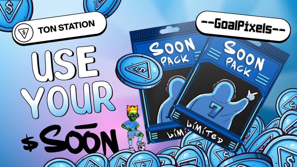 TON Station (@tonstationgames) on Twitter photo 🔥 Great news! Our partners at <a href="/GoalPixels/">GoalPixels 🏆💎</a> (football manager on Telegram) have dropped football player packs available ONLY for $SOON tokens.
But hold on tight, ‘cause soon you’ll be able to:
🔹 Upgrade your players like it’s a glow-up
🔹 Dive into the transfer market and trade 🔥 Great news! Our partners at <a href="/GoalPixels/">GoalPixels 🏆💎</a> (football manager on Telegram) have dropped football player packs available ONLY for $SOON tokens.
But hold on tight, ‘cause soon you’ll be able to:
🔹 Upgrade your players like it’s a glow-up
🔹 Dive into the transfer market and trade
