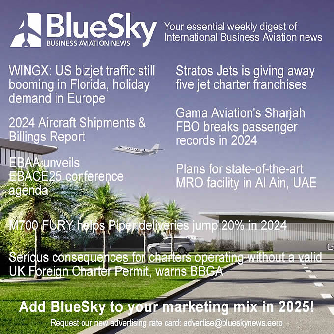 BlueSky News (@blueskybizav) on Twitter photo Top Stories in Today's BlueSky. Read them now at: blueskynews.aero or on the Google News App: news.google.com/publications/C…
<a href="/wingxbizav/">WINGX</a> <a href="/StratosJets/">Stratos Jet Charters</a> <a href="/GamaAviation/">Gama Aviation</a> <a href="/GAManufacturers/">GAMA</a> <a href="/EBAAorg/">European Business Aviation Association</a> <a href="/BBGA1/">BBGA</a> <a href="/piperaircraft/">Piper Aircraft, Inc.</a> Top Stories in Today's BlueSky. Read them now at: blueskynews.aero or on the Google News App: news.google.com/publications/C…
<a href="/wingxbizav/">WINGX</a> <a href="/StratosJets/">Stratos Jet Charters</a> <a href="/GamaAviation/">Gama Aviation</a> <a href="/GAManufacturers/">GAMA</a> <a href="/EBAAorg/">European Business Aviation Association</a> <a href="/BBGA1/">BBGA</a> <a href="/piperaircraft/">Piper Aircraft, Inc.</a>
