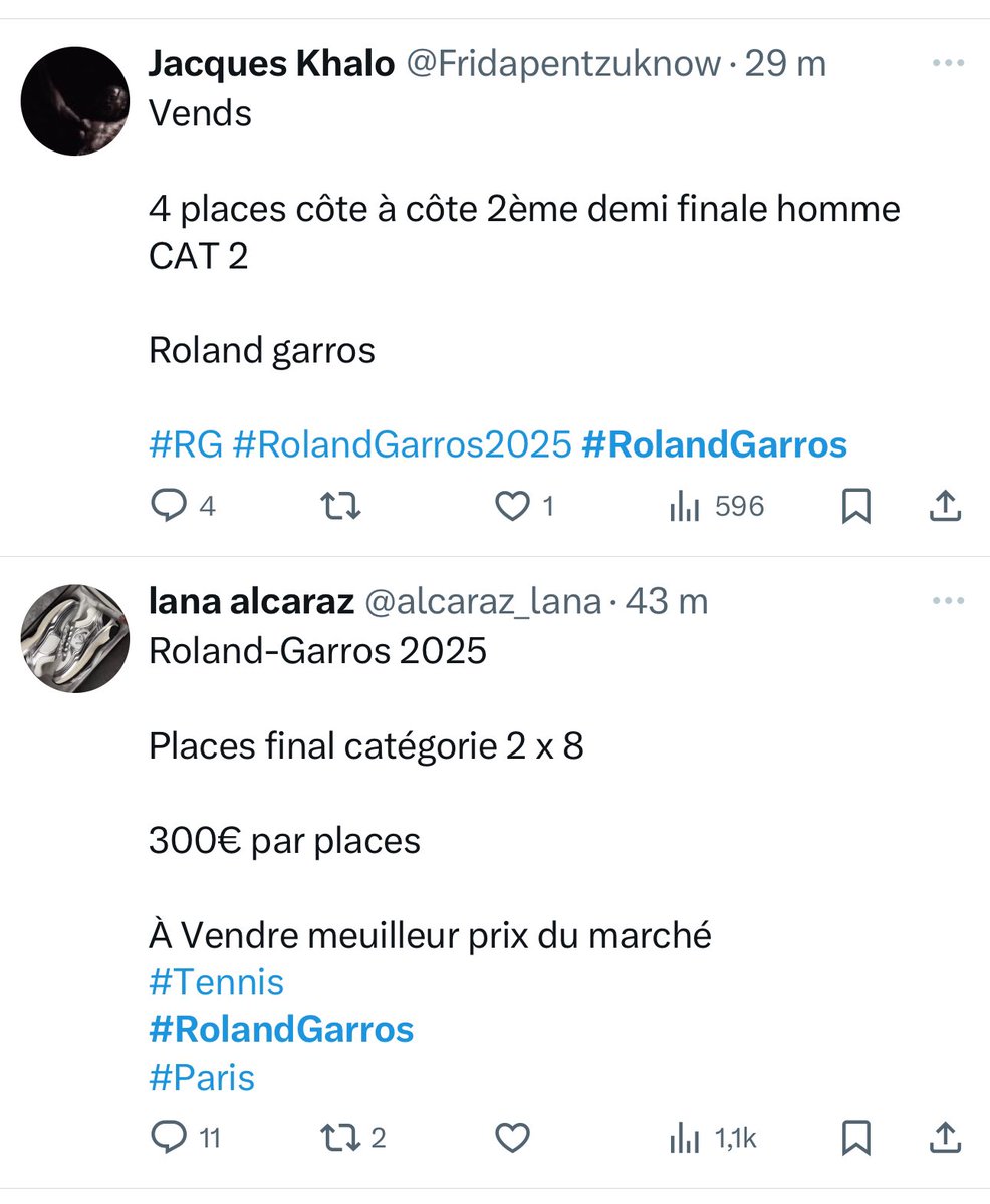Guettez moi ces merdes qui vont s’empiffrer de thunes alors que nous les licenciés, on attend dans la file. On devrait les retrouver et les interdire sur les sites à vie . #RolandGarros
