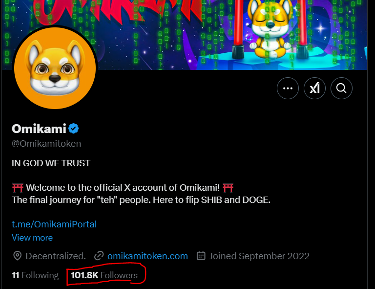 Omikami_Scam's tweet photo. How do you explain 40k new followers in 4 weeks when It's always exactly 10k new accounts overnight each week? It's happened 4 times in a row now. 

Does that look like 'organic' growth? It's no surprise that the poll about who is going to sell or who is going to hold for the future comes out at 85% for hold. 

It's just more manipulation to make you think that the majority trusts the process. The loss of the gold checkmark and disappearance of Ryoshi for nearly 3 weeks now should also tell you something...or do you think that's on purpose just to test loyalty? 

Instead of asking for proof of lies, try name one proof of truth about Omikami. Name one of the many promises that has materialized in 3 years besides an easy to set up AI bot and fancy website. I wouldn't be surprised if they launched the 2nd easiest promise next - NFT's, just to keep people interested enough to hold.

#CryptoScam #Omikami #MaxRuslan #ScamAlert