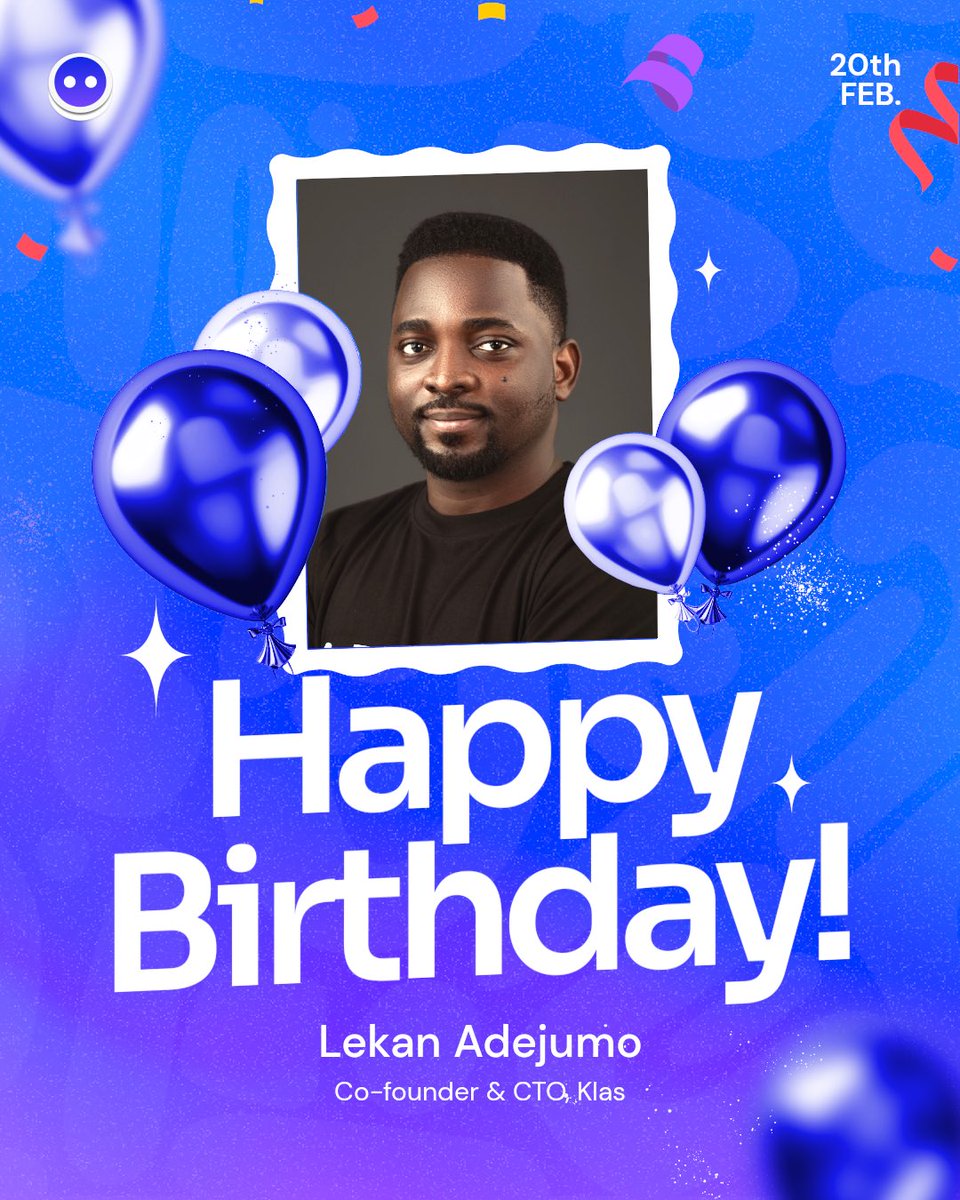 klas_hq's tweet image. Happy Birthday to @lekanadej 

Wishing you a fantastic year ahead filled with success, joy, and innovation. Keep inspiring! 🚀✨ 

#HappyBirthday #Klas #TechVisionary #Tryklas #2025Goals