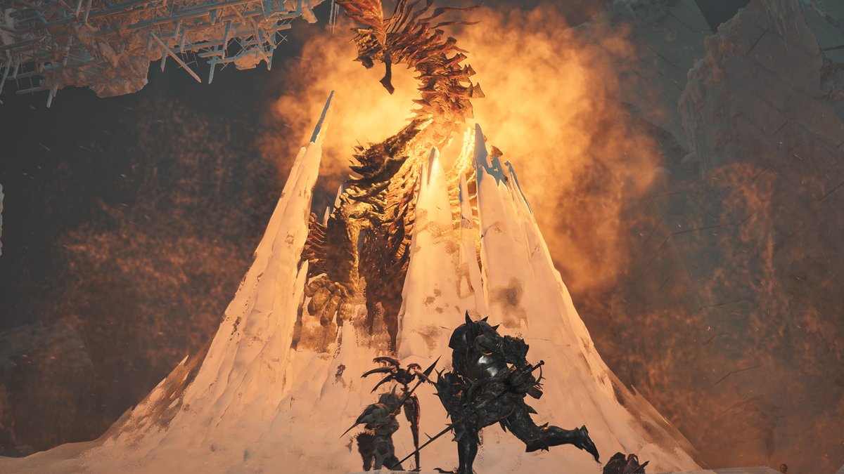 凍峰竜　ジン・ダハド

氷霧の断崖で遭遇する巨大な体躯のモンスター。
monsterhunter.com/wilds/ja-jp/mo…
#モンハンワイルズ #MHWs #MHWilds