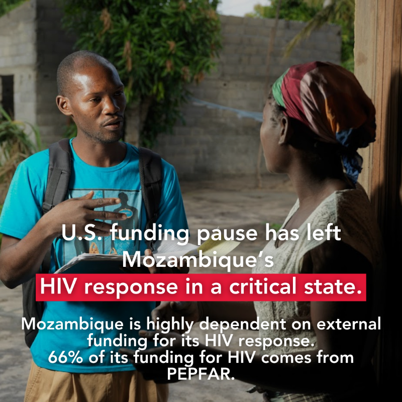 UNAIDS_ESA's tweet photo. What does the pause in U.S. foreign aid mean for Mozambique's HIV response?

See the infographic from @UNAIDS_Moz 👇🏿
https://t.co/Hl9HXDX9CU https://t.co/YdEnERkPzq