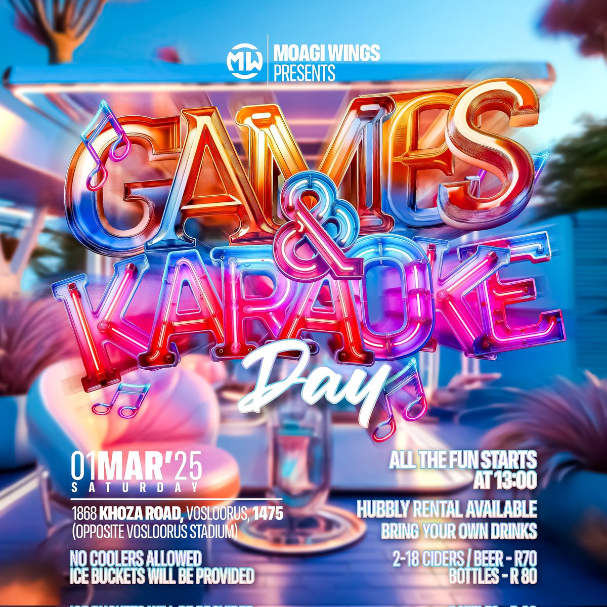 Games and Karaoke Day 🎤🎲

You've been asking for it, our 2nd games and Karaoke day 🎤🎲

Come out and join us while we sing our hearts out and have a little fun with board games!