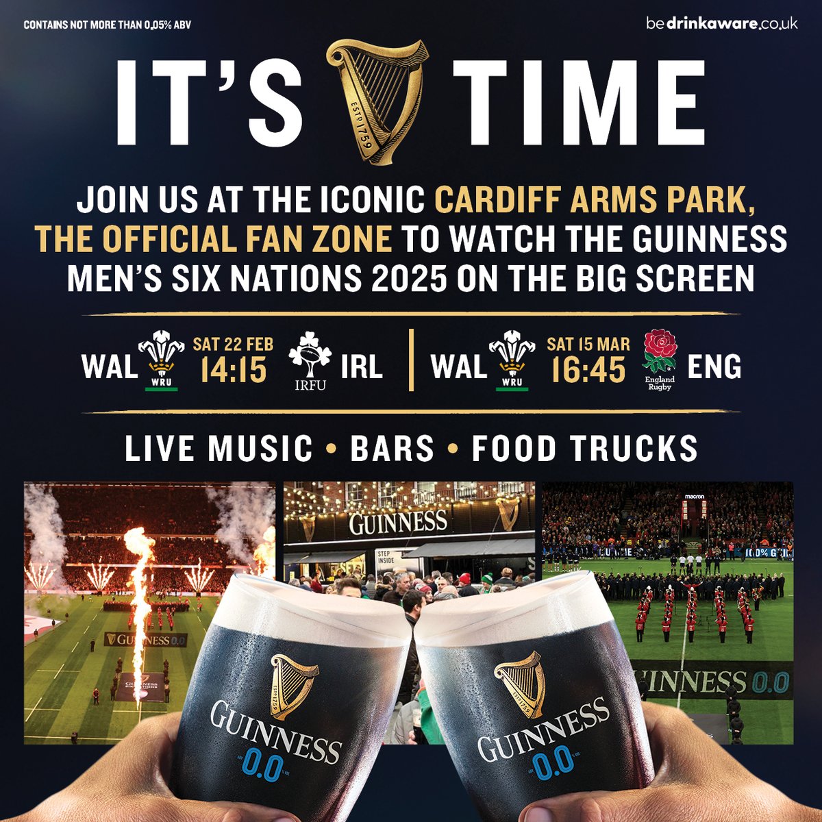 Cardiff Rugby (@cardiff_rugby) on Twitter photo Watch <a href="/SixNationsRugby/">Guinness Men's Six Nations</a> on the big screen at the Official Fan Zone this Saturday.
Rugby, entertainment, food, music and an incredible atmosphere at the Cardiff Arms Park from 11am.
#YmlaenCaerdydd Watch <a href="/SixNationsRugby/">Guinness Men's Six Nations</a> on the big screen at the Official Fan Zone this Saturday.
Rugby, entertainment, food, music and an incredible atmosphere at the Cardiff Arms Park from 11am.
#YmlaenCaerdydd