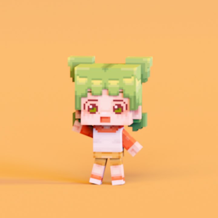 ボクセルよつば🍀
#よつばと #yotsubato
