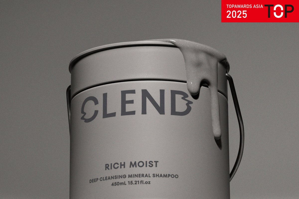 全体クリエイティブを担当しているヘアケアブランド「CLEND」が、アジア地域を対象としたパッケージデザインアワード『Topawards Asia』を受賞しました！🏆公募ではなく推薦制なので、突然の連絡で嬉しいサプライズ！これからのブランドなので、応援よろしくお願いします🙇‍♂️
topawardsasia.com/ja/winner-topa…