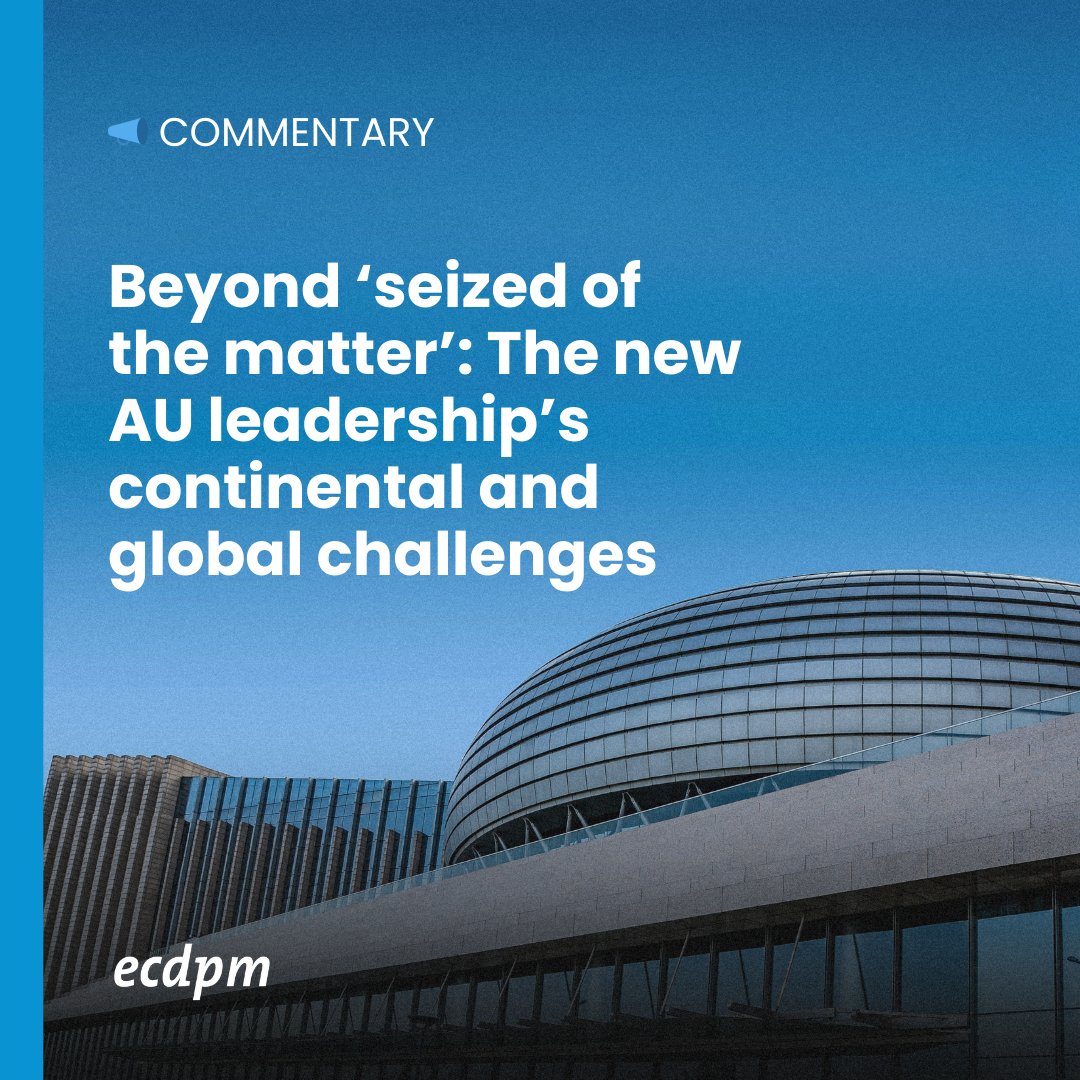 📣 The new leaders of the African Union have been elected! But with a continent racked by conflict, is the AU truly equipped to confront its challenges? And are its tools fit for purpose?

Read the commentary 👉 bit.ly/3DbONsG