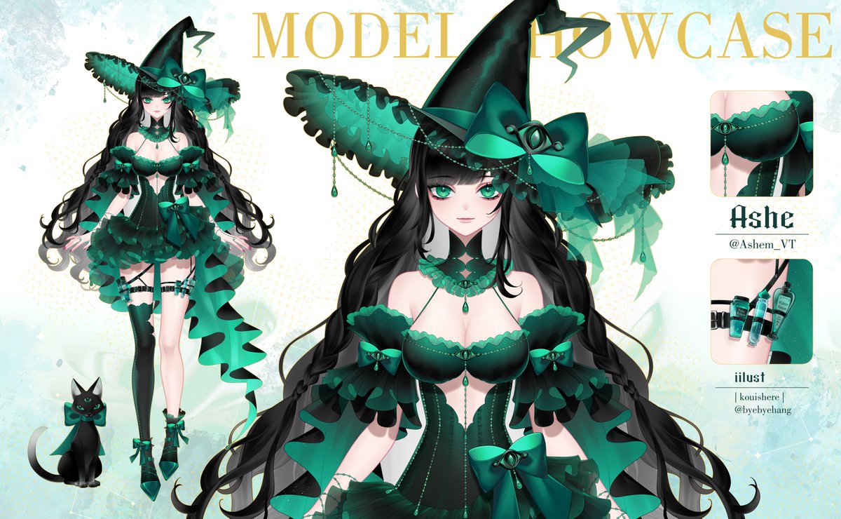 byebyehang's tweet image. Some of my 2024&apos;s works!
#L2D #Vtuber #commissionopen